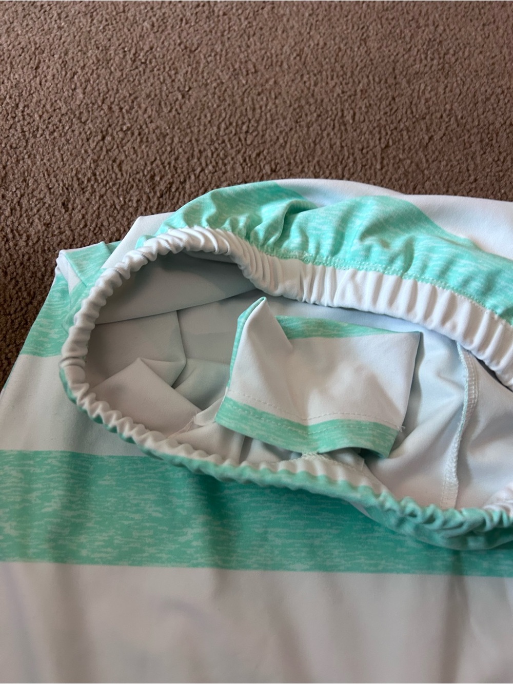 Ada Faye Athletic SwimSkirt Women’s Med Leggings Sea Green&White Midi Length - Picture 7 of 11